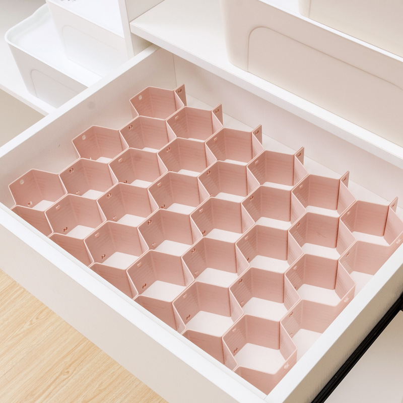 Nachuan Honeycomb Drawer Inner Finishing Partition Cut Free Combination Underwear Socks Storage Finishing Box