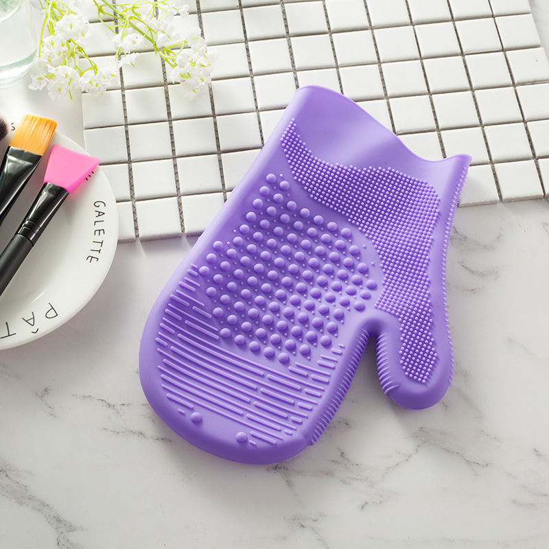 Factory direct silicone makeup brush washing gloves silicone beauty gloves beauty tools washing gloves
