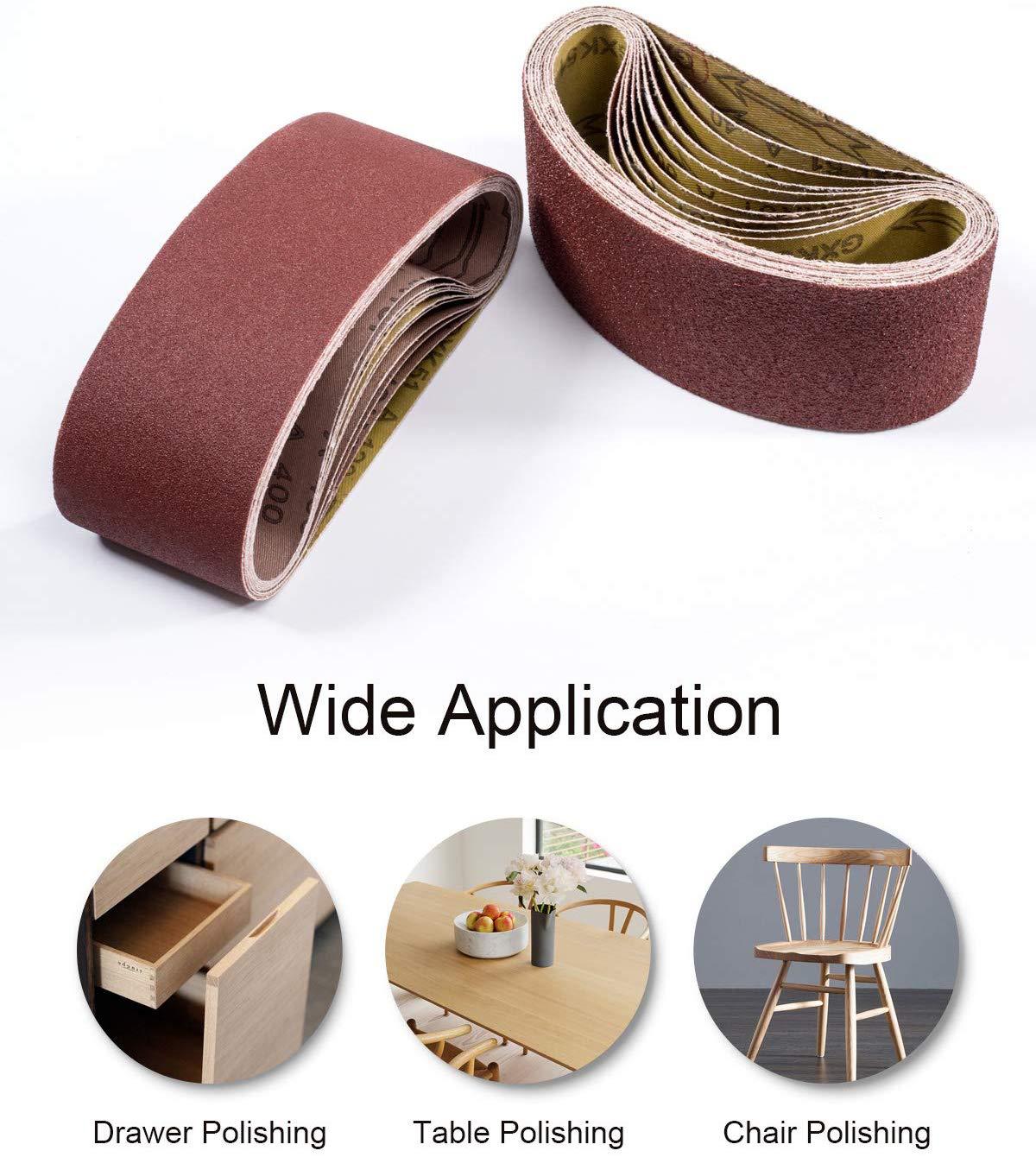 Factory direct supply Amazon ebay explosions abrasive belt 2*24 inch set 610*100 foreign trade supply can be packaged