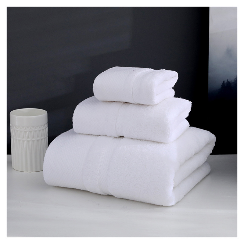 Towel cotton thickened three-piece bath towel square towel soft absorbent Hotel Hotel gift customizable box logo