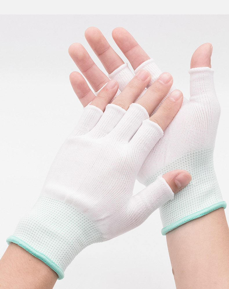 Guanti da lavoro da donna, resistenti all'usura, traspiranti, stretti, elastici, sottili, da uomo, in nylon, antistatici, industriali_voghion.com