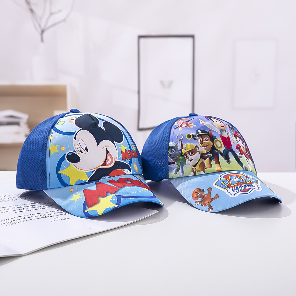 Cartoon Cap Spring New Children's Hat Printed Sunshade Baseball Cap for Boys and Girls Korean Style Children's Cap Summer and Autumn