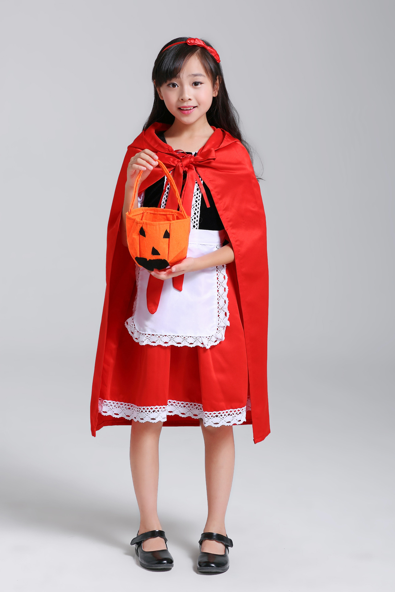 Halloween Little Red Riding Hood Costume Princess Dress Christmas Children's Performance Toddler Masquerade Female Fairy Tale