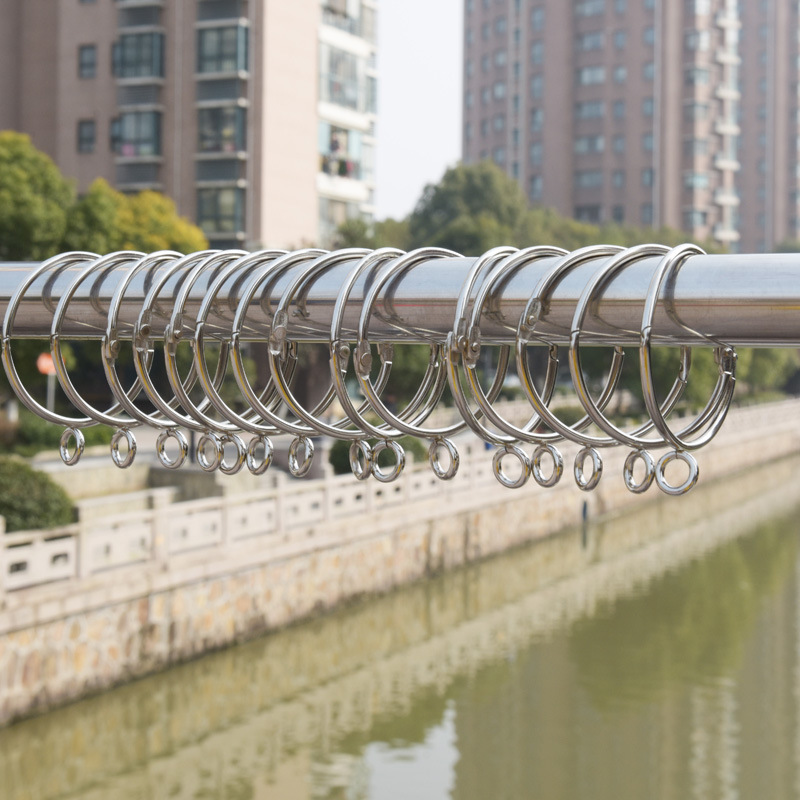 Wholesale clip ring open ring book ring curtain ring metal curtain ring open Roman ring Roman ring curtain accessories
