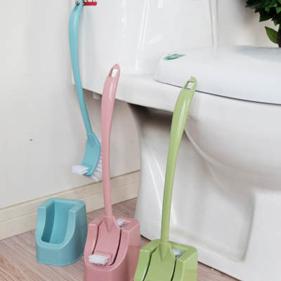 Long handle cleaning brush toilet brush set soft hair toilet brush with base toilet brush manufacturers wholesale