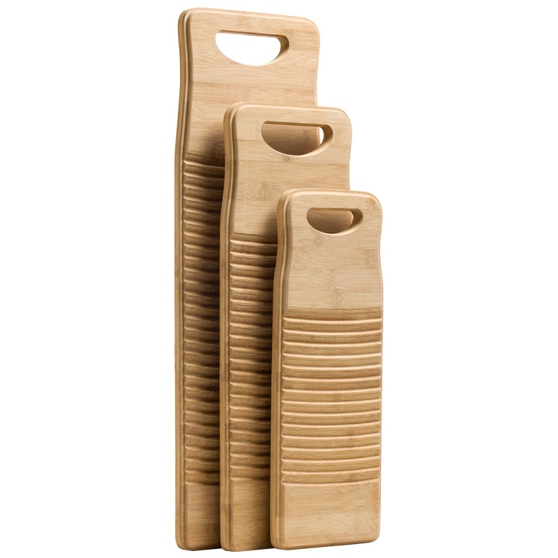 Bamboo Washing Board Washing Board Washboard Old-fashioned Thickened Household Non-solid Wood Lazy Person Large Wash Socks Washboard