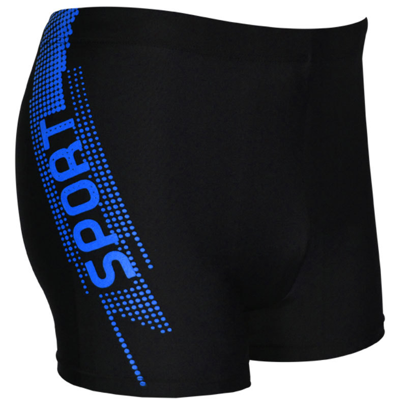 Wholesale New popular swimming trunks boxer adult swimming trunks extra large plus size Swimming trunks men's high waist conservative swimsuit