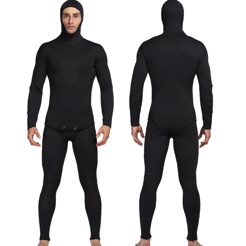 3mm Split Diving Suit Thickened Super Elastic Diving Suit Men's Cold-proof Warm Outdoor Surf Suit Diving Hooded Suit