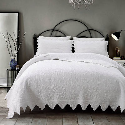 2019 New Korean quilted bed three-piece handmade quilt quilt quilt non-slip bed sheet multi-piece set summer cool air conditioning quilt