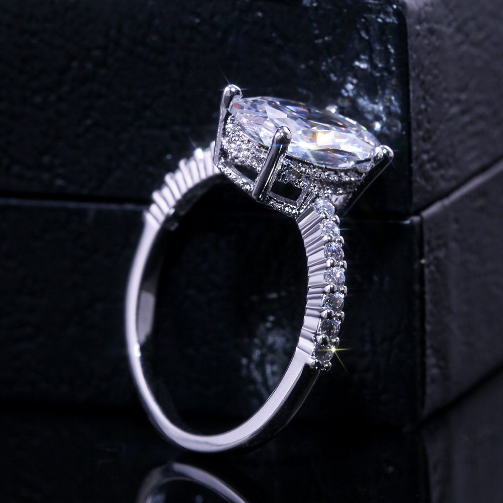 New Fashion Personalized Zircon Platinum Ring Korean Fashion Engagement Ring_voghion.com
