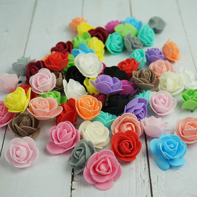 3.5cm foam eternal flower unicorn diy material rose bear birthday gift rose bear bubble flower wholesale