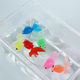Factory direct supply simulation soft rubber goldfish 6.5cm TPR floating soft rubber indoor and outdoor children fishing toys