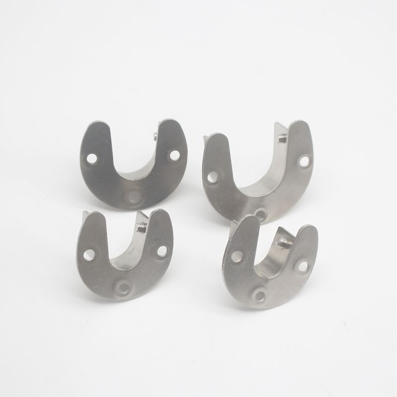 Chuang Yong Stainless Steel Thickened Open Flange Seat Clothes Rod Seat High Foot Clothes Round Tube Seat Towel Tube Seat Curtain Rod Seat
