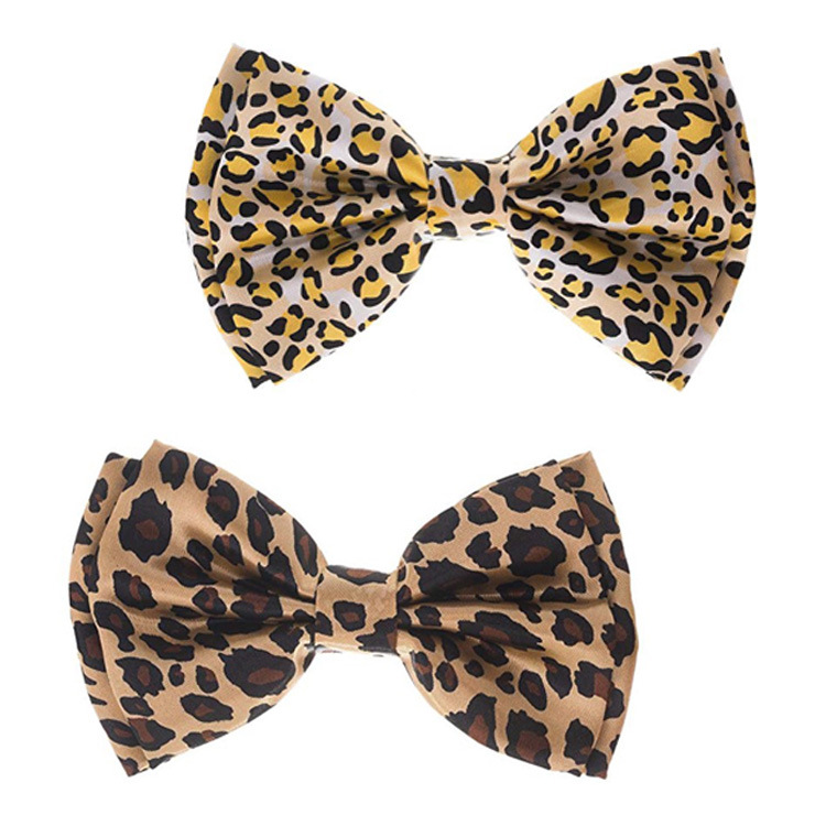5 Color Adult Leopard Bow Tie 2021 New Men's Printed Bow Tie Cross-border Supply Casual Bow Wholesale