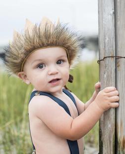 2019 European and American New Children's Crown Hairband + Tail Set Baby Party Performance Photo Headwear Hat