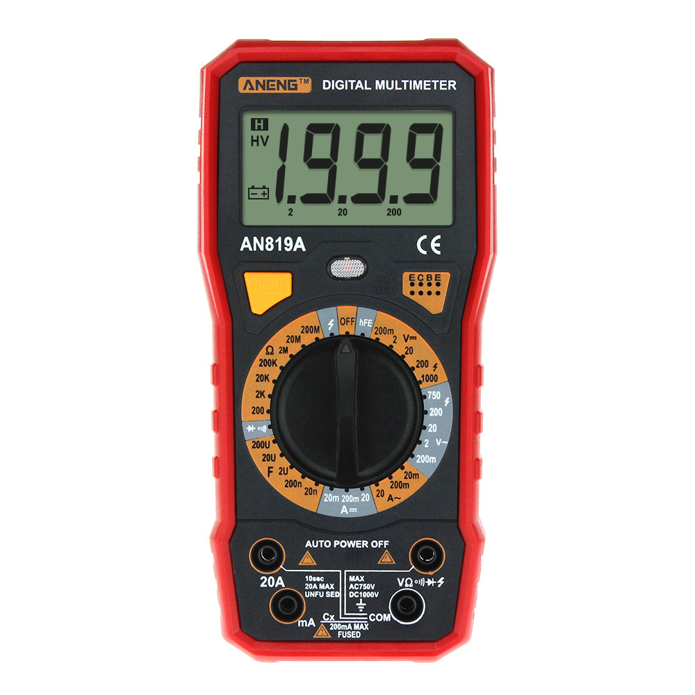 Cross-Border dedicated to ANENG AN819A high-precision electrician digital multimeter resistance capacitance DC AC measurement