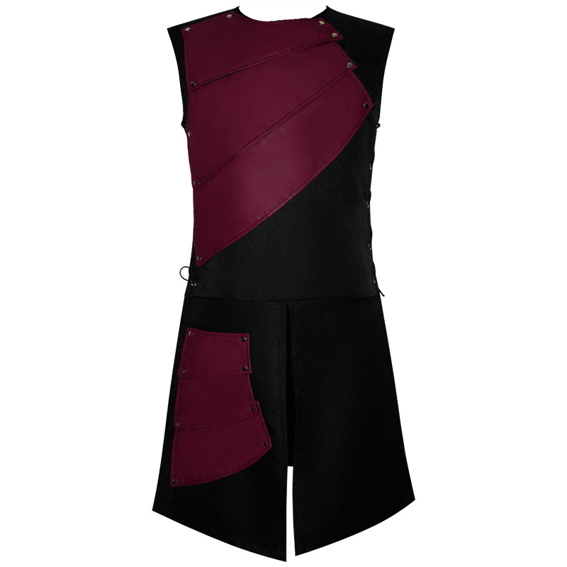 St. Vida's New Sleeveless Round Neck Side Strap Stitching Medieval Retro Samurai Fighting Halloween Costume