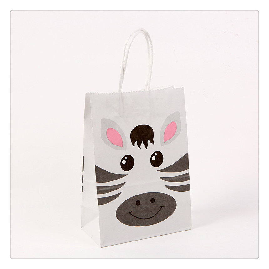 牛皮纸派对动物彩色牛皮纸包装袋 儿童 糖果包装袋礼物袋礼品袋