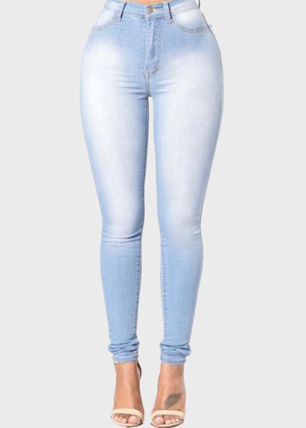 European and American Amazon wish fashion slim fit stretch denim leggings women