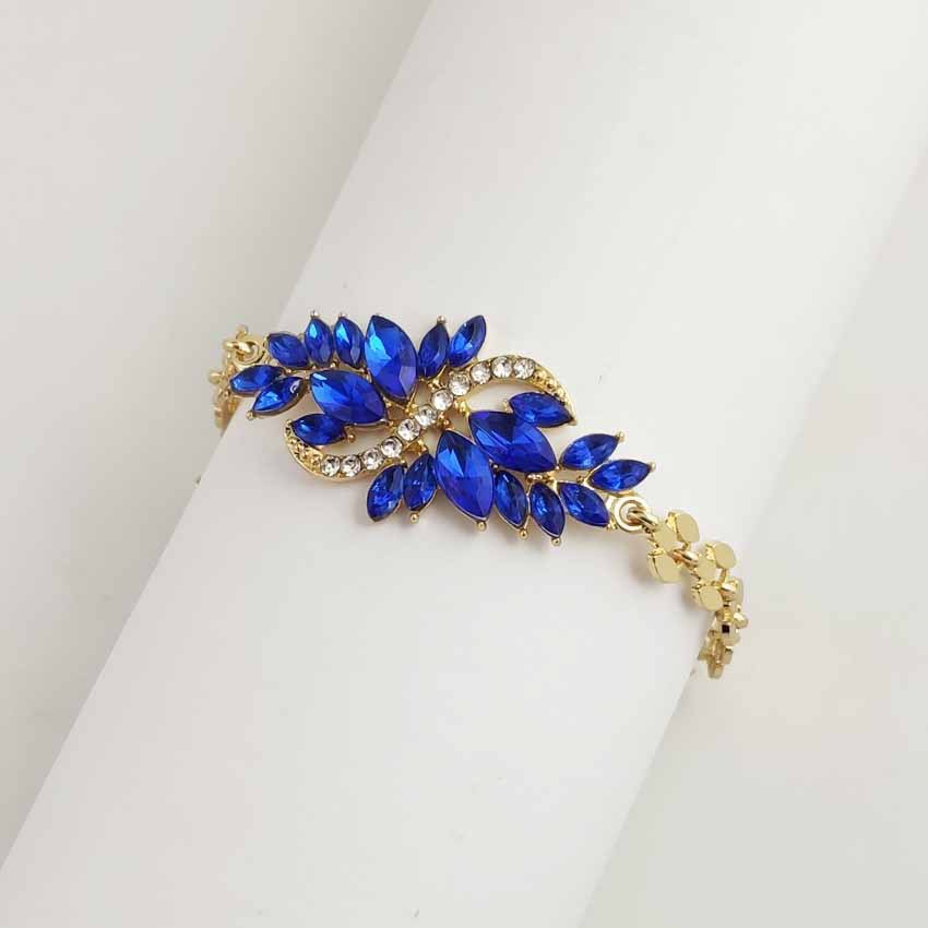 European and American fashion new factory direct supply wish Amazon eBay popular Diamond S-shaped resin flower bracelet women