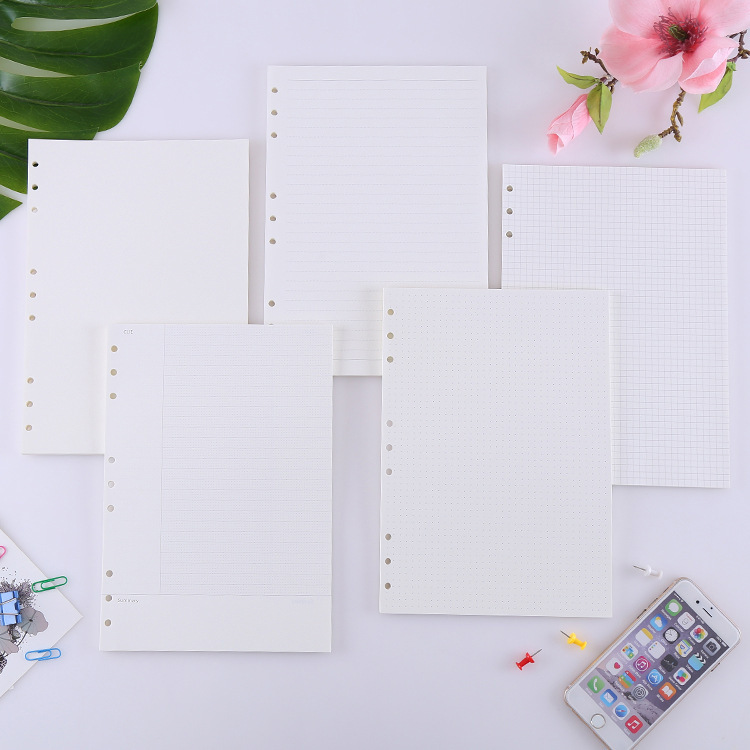 9-hole B5 loose-leaf notebook replacement core 100 gram forest paper notebook inner page student classroom notebook replacement core