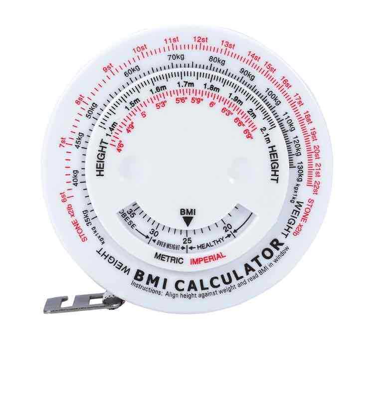 Factory supply high quality supply 1.5 meters plastic waist ruler BMI health tape color ruler