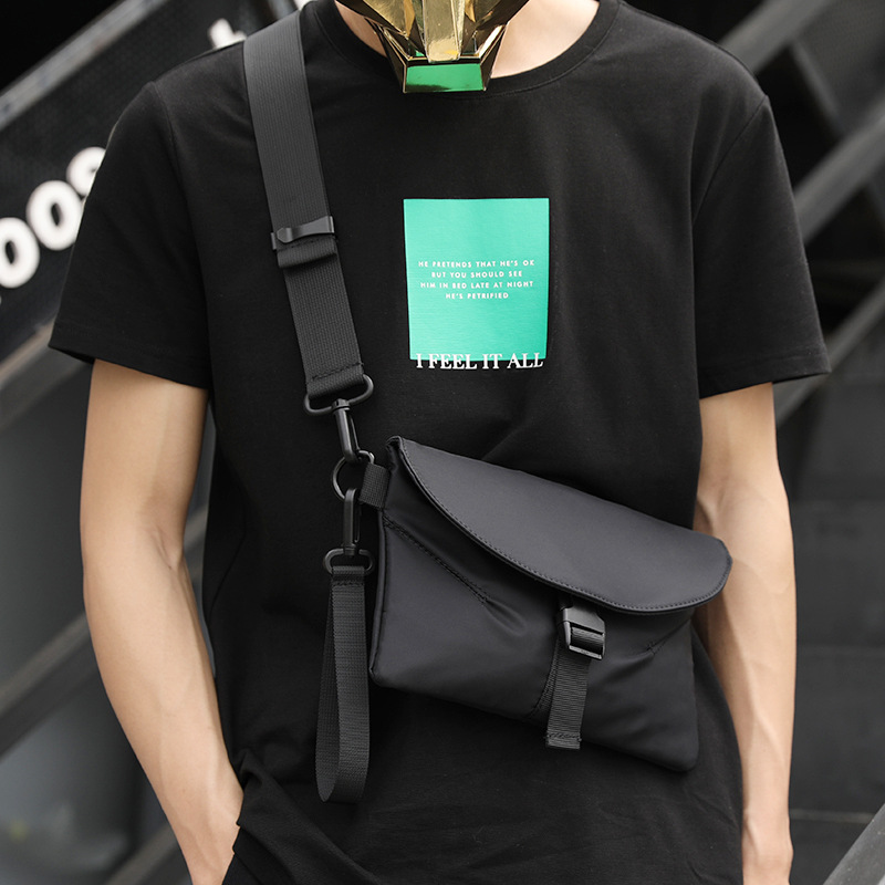 Korean Style Men's Shoulder Bag New Crossbody Bag Men's Crossbody Bag Outdoor Sports Chest Bag Casual Multi-function Bag Fashionable Brand