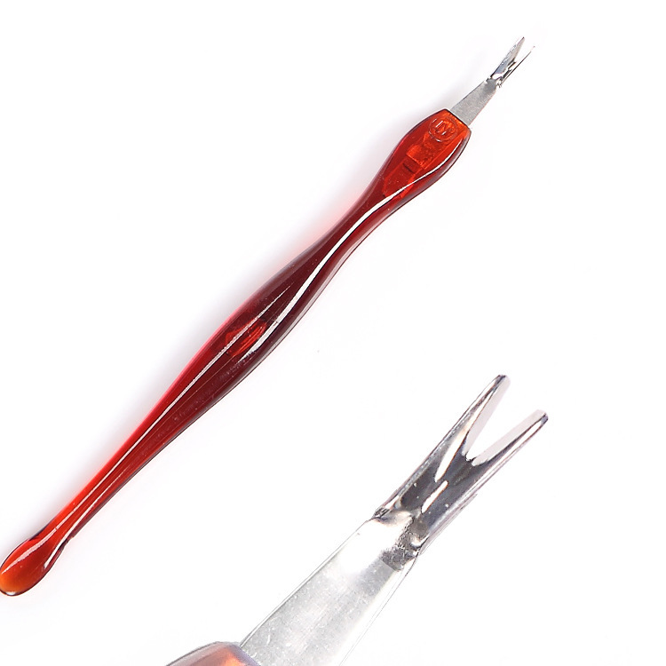 Source factory direct nail tools sharp dead skin fork nail edge horny V-shaped push dead skin push dead skin shovel knife