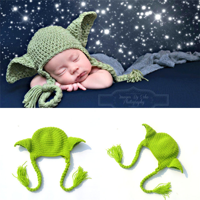 Star Wars Wisdom Old Man Master Yoda Baby Hand Woven Photo Suit Newborn One Hundred Days Photo Suit