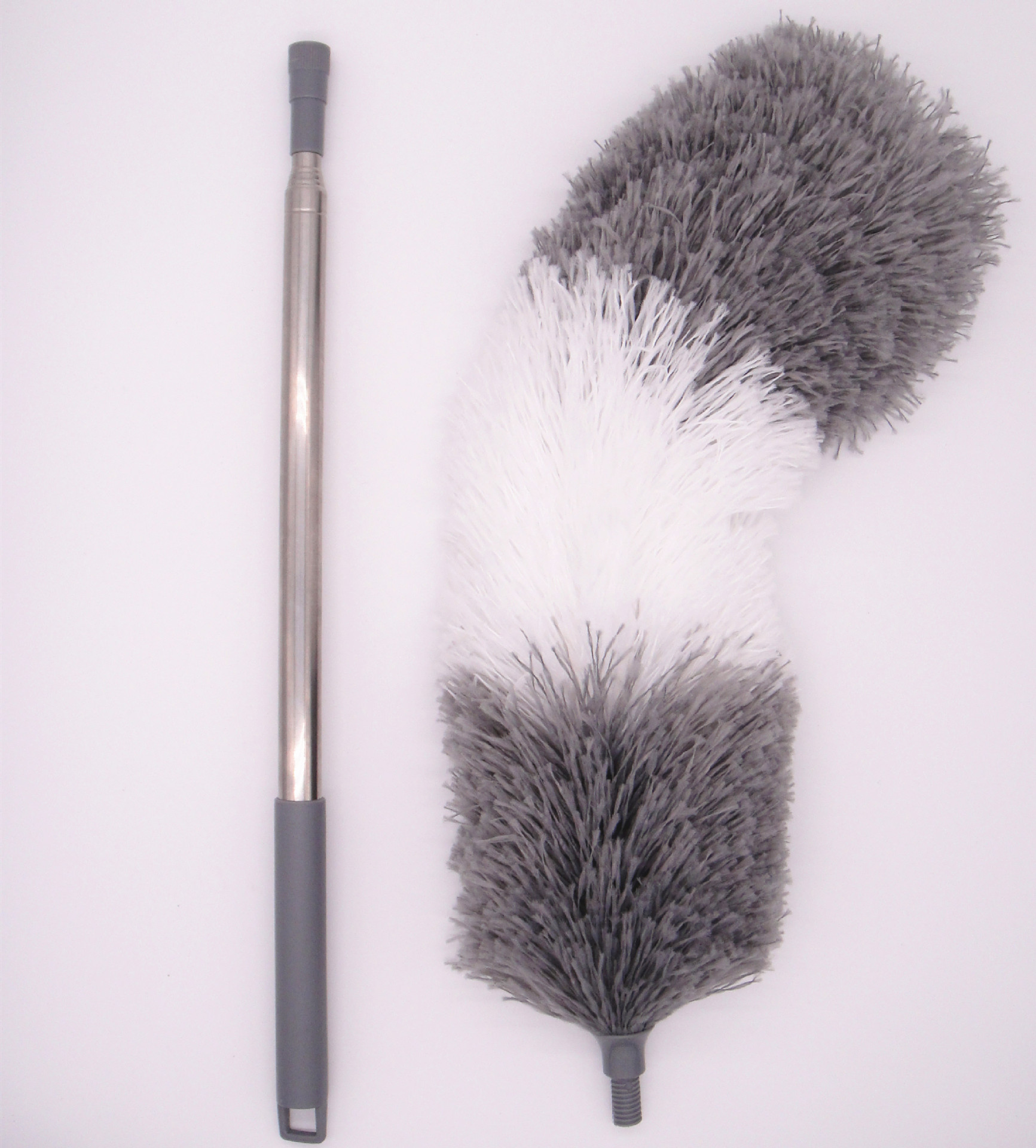 Cross-border Hot Sale Microfiber 2.5 m Lengthened Retractable Dust Duster Dust Brush Cleaning Dust Sweeping Feather Duster