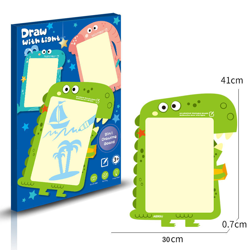 Large Multifunctional Fluorescent Writing Board Children's Luminous Graffiti Cartoon Drawing Board Foreign Trade Toy Writing Board