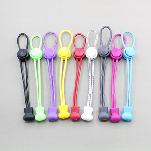 Lazy shoelace buckle color elastic shoelace color round children adult elastic shoelace factory wholesale