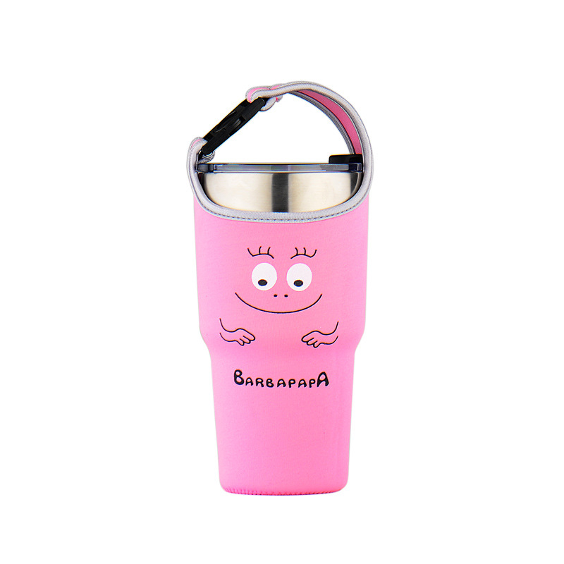 Bingba Cup Mr. Bubble Cup Set 30oz Cartoon Kumamoto Bear Bag Spot Portable Back Chubby Cup Protective Set