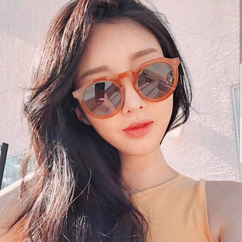 Korean style sunglasses women's internet red same style 3319 sunglasses South Korea fashion personality all-match trendy orange sunglasses
