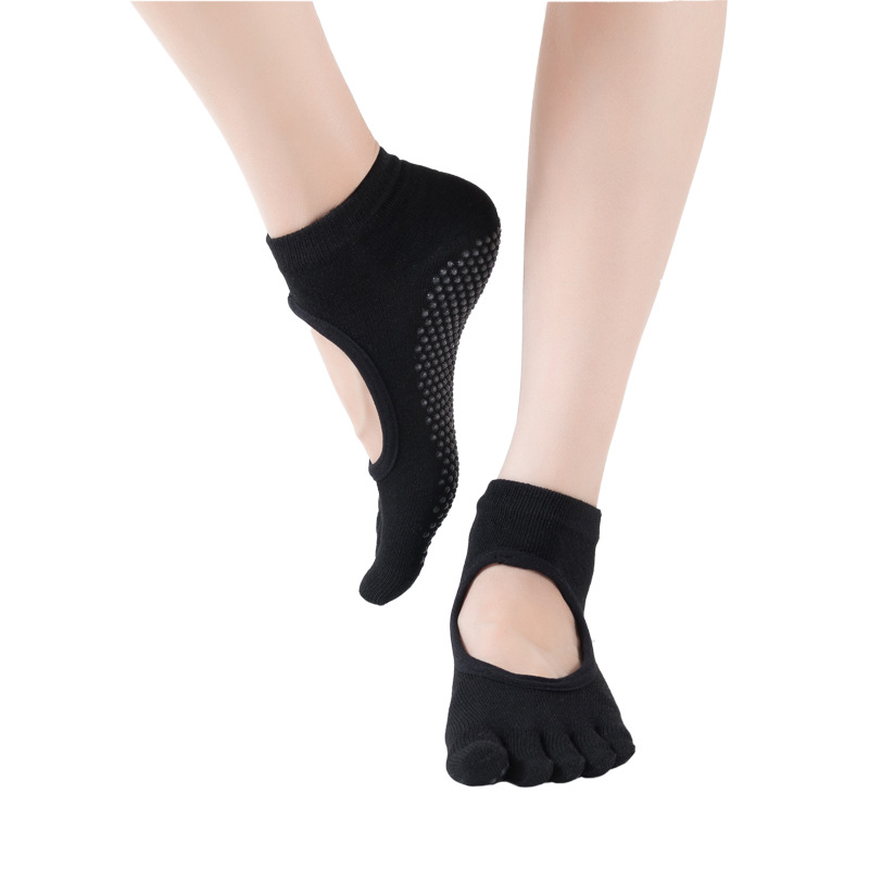 New five-toe backless yoga socks customizable LOGO comfortable breathable toe five-finger socks Japanese casual floor socks