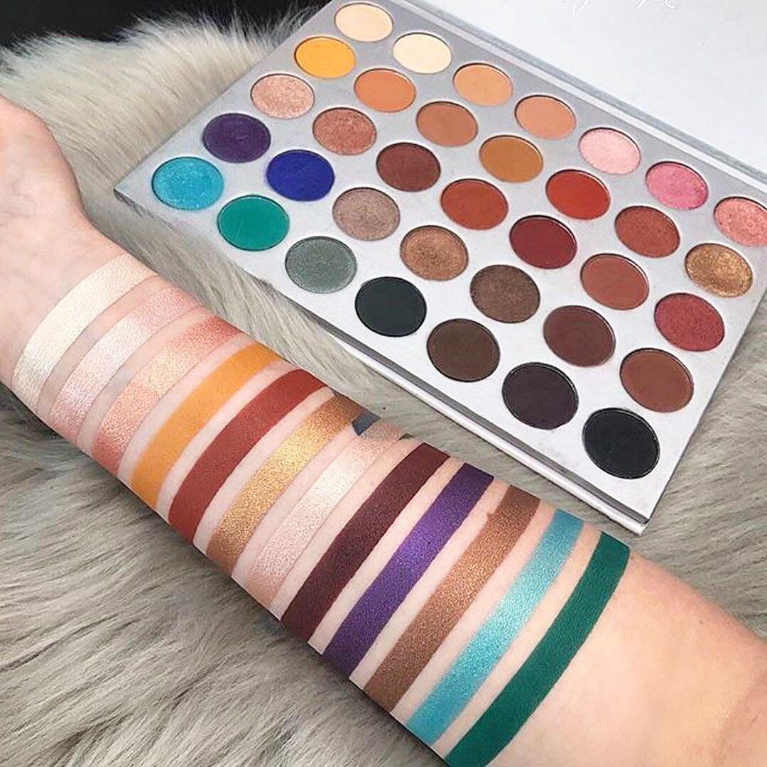 Foreign trade new ink non-35e color eye shadow Plate 35 color pearlescent eye shadow 35s silver eye shadow makeup plate factory outlet
