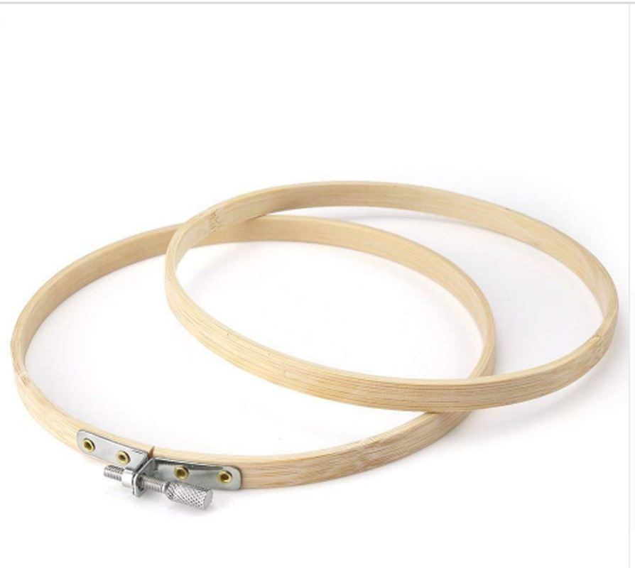 Embroidery stretch certification fan bamboo embroidery ring cross stitch DIY embroidery bamboo ring bamboo stretch bamboo embroidery ring wedding bamboo embroidery stretch