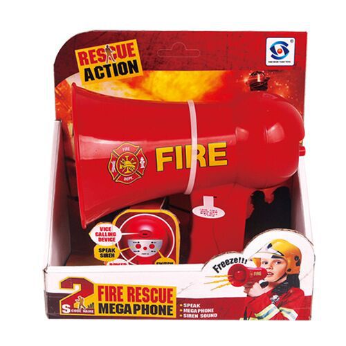 Cross-border Children's Simulation Play House with Sound Effect Toy Set Police Fire Amplifiers Police Loudspeaker
