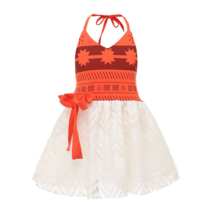 2021ins European and American Christmas Costume Ocean Wonder moana Princess Dress moana Children's Dress Girls Dress