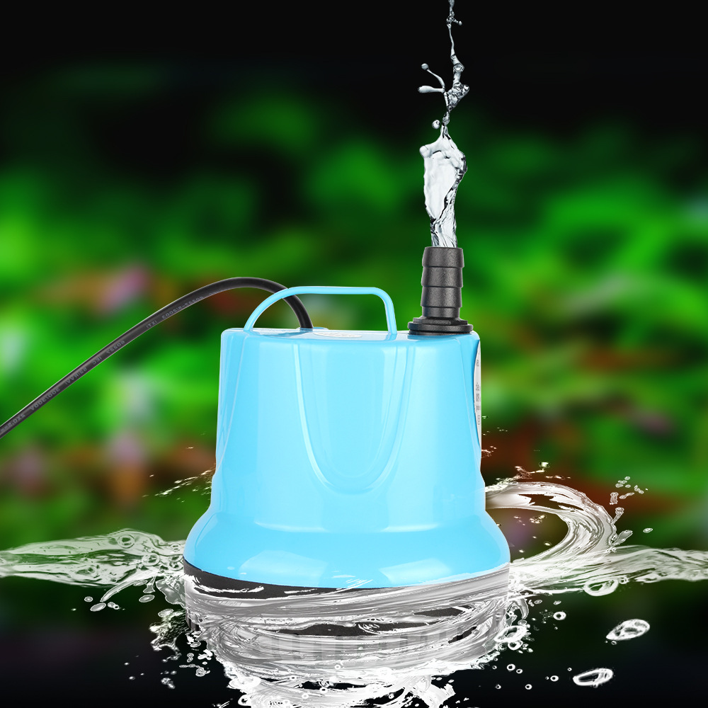 European and American fish tank submersible pump three-in-one water pump aquarium Bottom suction pump fountain rockery aquarium circulating pump