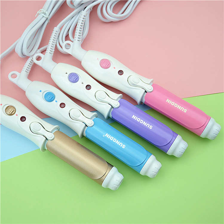 Ceramic Glaze Mini Curling Iron Air Bangs Electric Curling Iron Pear Flower Inner Curling Iron Student Curling Iron