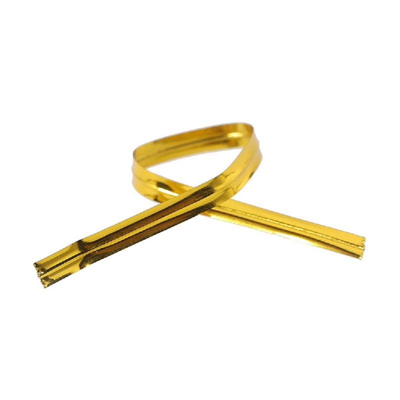 10cm gold and silver multi-color cable ties cross-border supply of 50 pieces/bundle of baking bags, strips of food bags
