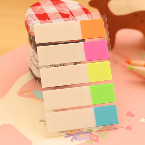 South Korea stationery fluorescent classification index stickers indicator label stickers note note stickers all-purpose stickers N times stickers