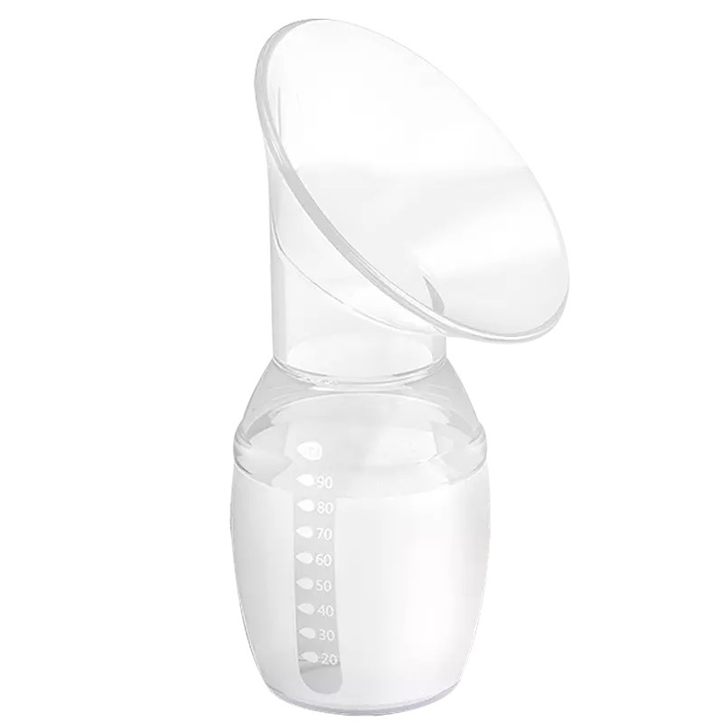 Breast milk collection leakage milk collector silicone simple manual breast pump with lid unpackaged breast pump