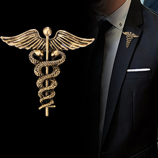 European and American personality retro angel wings brooch suit pin fashion creative animal snake corsage factory direct sales