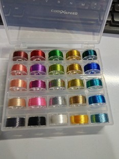 Cross-border supply of new 25-color embroidery thread metal thread gold and silver thread gold and silver thread embroidery thread