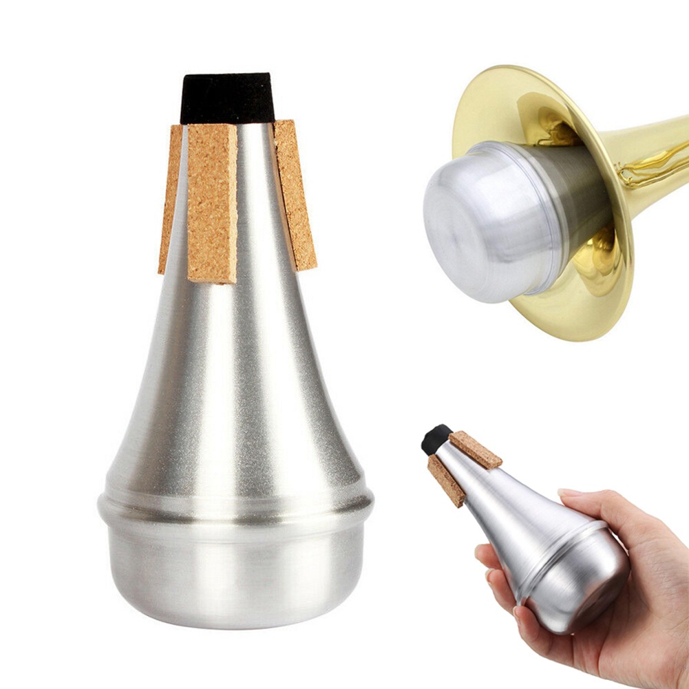 Small size Mute silencer anti-disturbance Mute Cork edge guard-aluminum alloy Trumpet Mute