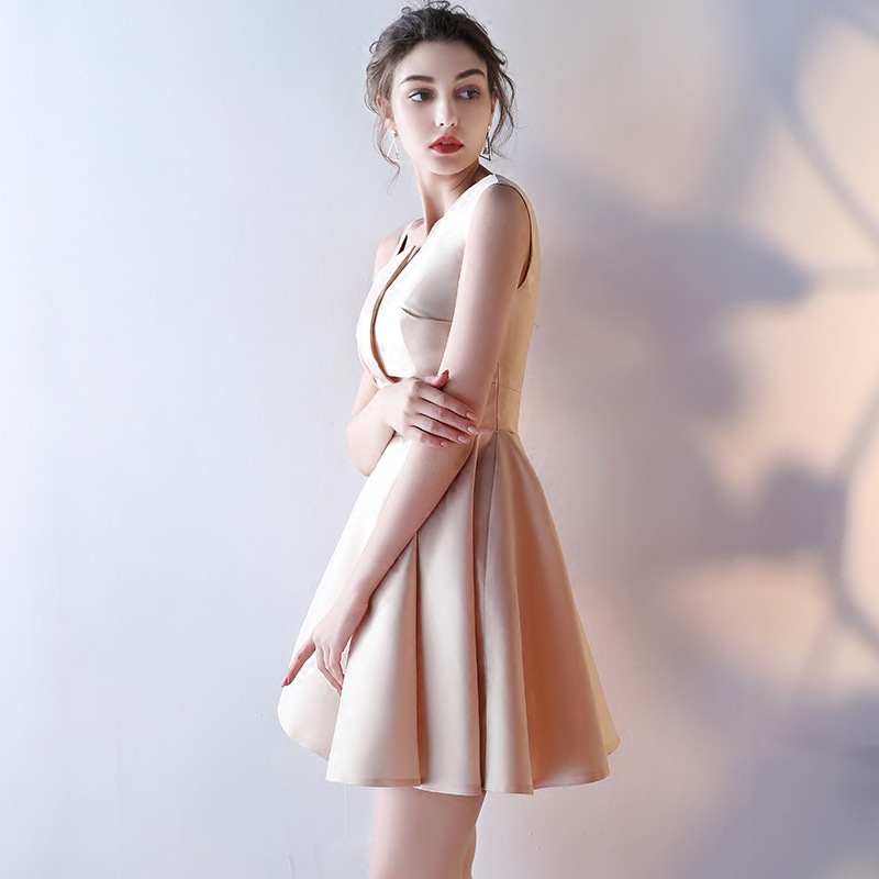 2023 New Banquet Evening Dress Korean Bridesmaid Dress Short Student Party Party Dress Girl Dress