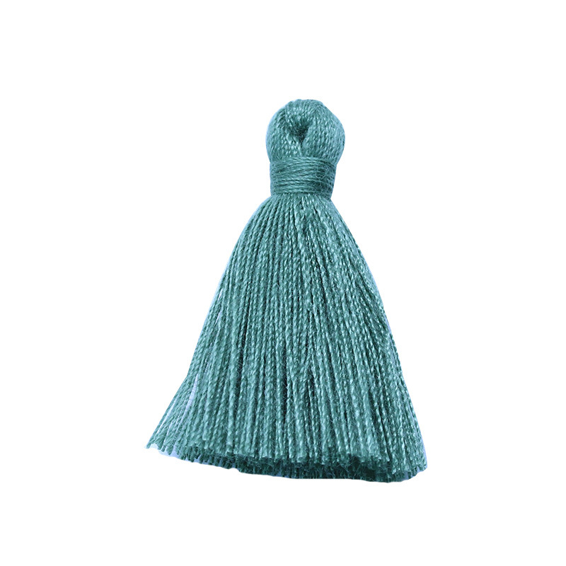Factory in stock polyester cotton 3cm Mini small tassel clothing accessories short tassel ear bag accessories tassel hanging ear