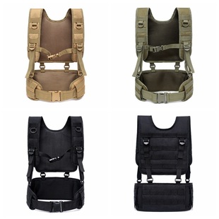 Outdoor Tactical Belt Vest Set Amazon Hunting Sports Fanny Pack Multi-functional Combination Belt